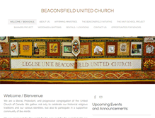 Tablet Screenshot of beaconsfieldunitedchurch.com